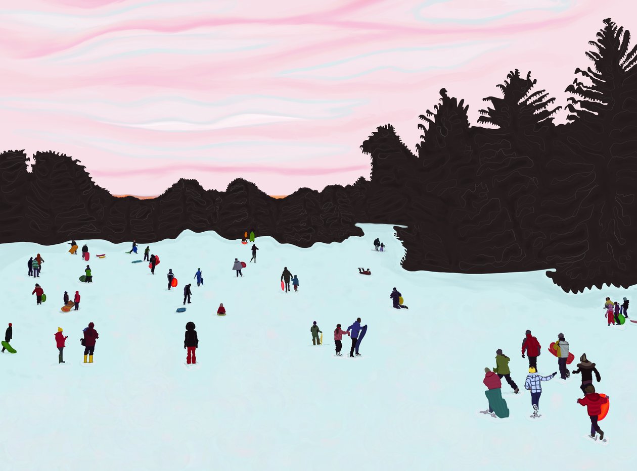 Luge, Prospect Park (art numérique) - Evan Sklar
