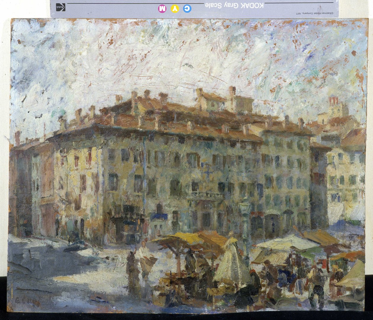 Marché sur la Piazza Grande à Modène - Evaristo Cappelli