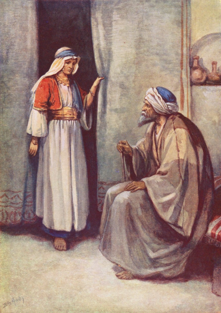 Elisha The Visitor (lithographie couleur) - Evelyn Stuart Hardy