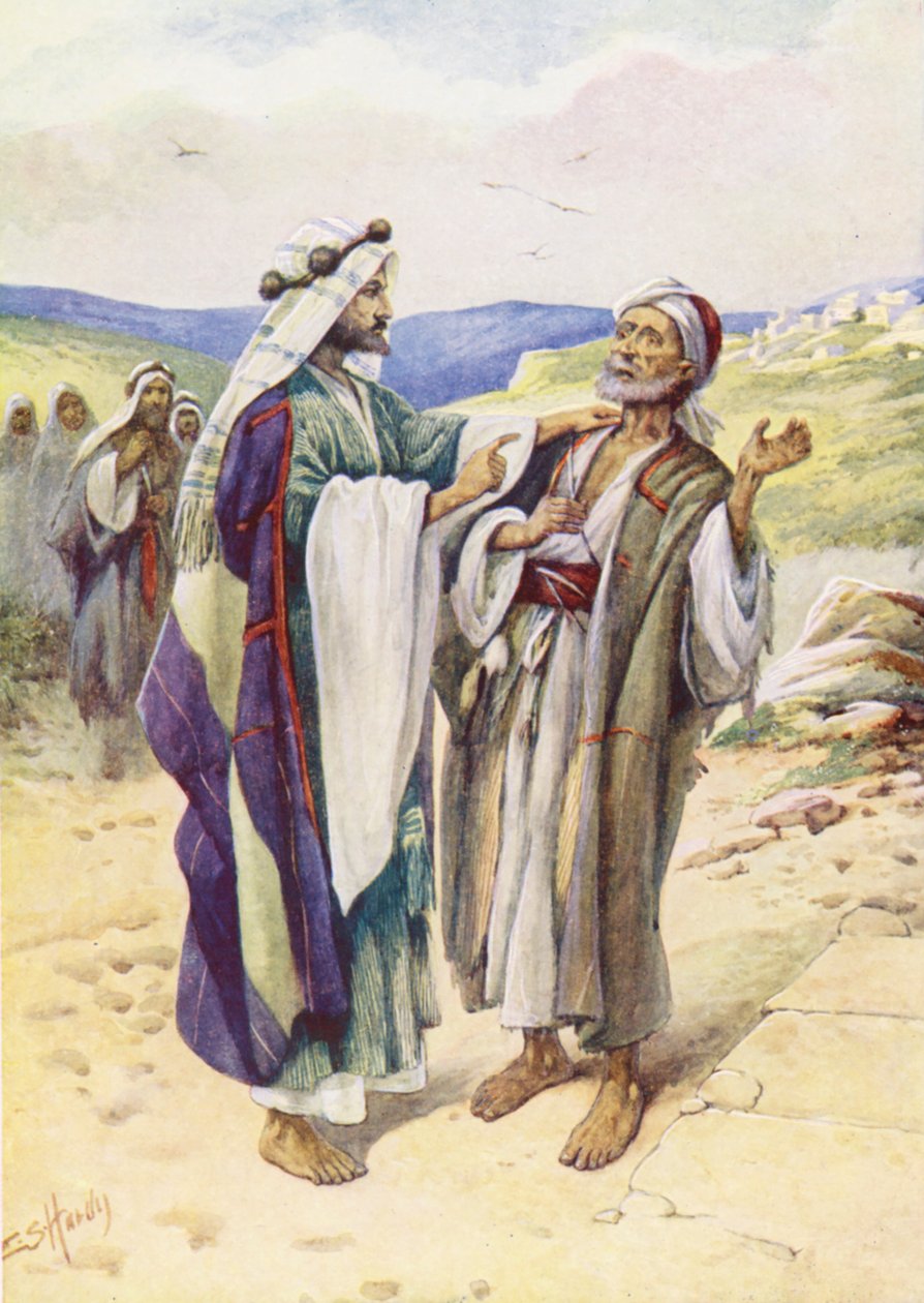 Jésus guérit le sourd (lithographie couleur) - Evelyn Stuart Hardy