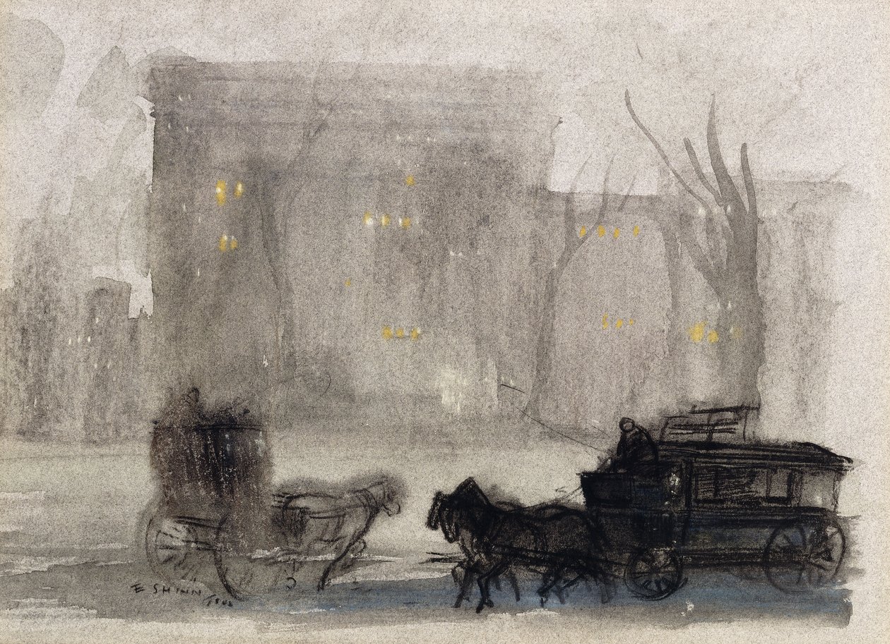 Vue de New York - Washington Square - Everett Shinn