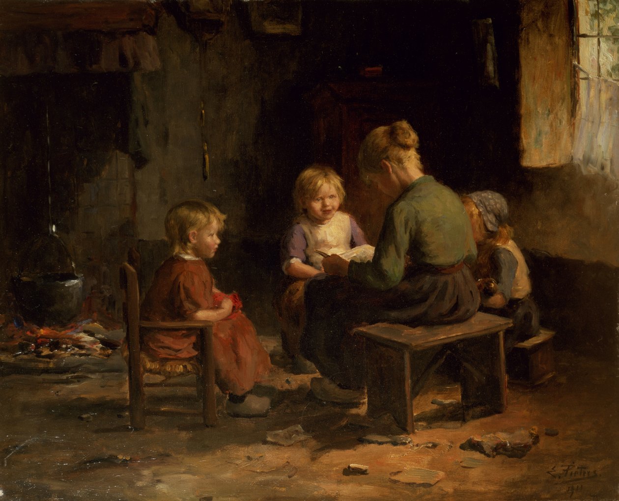 La leçon de lecture - Evert Pieters