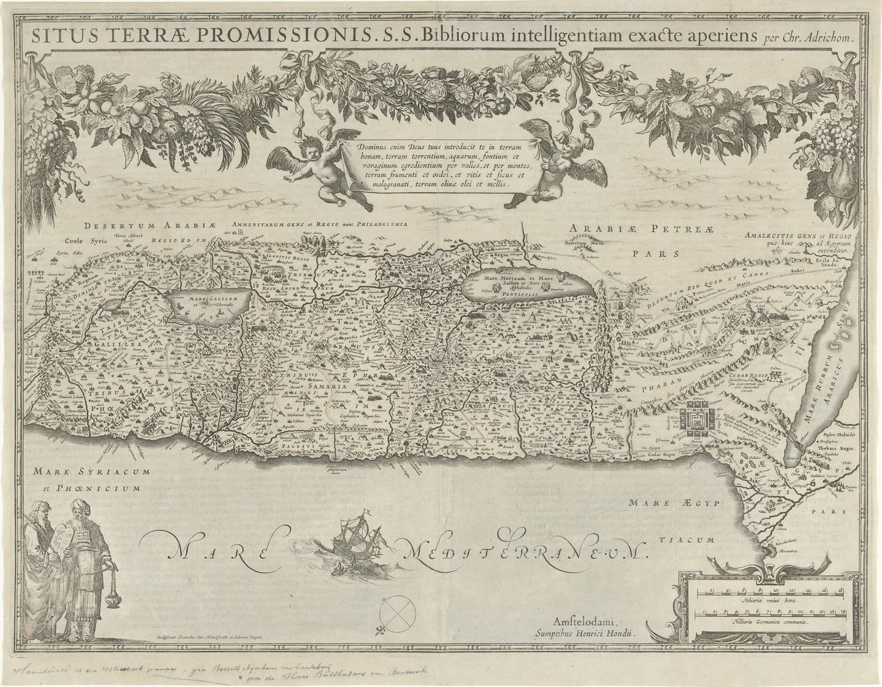 Carte de la Terre Promise - Evert Simonsz Hamersvelt