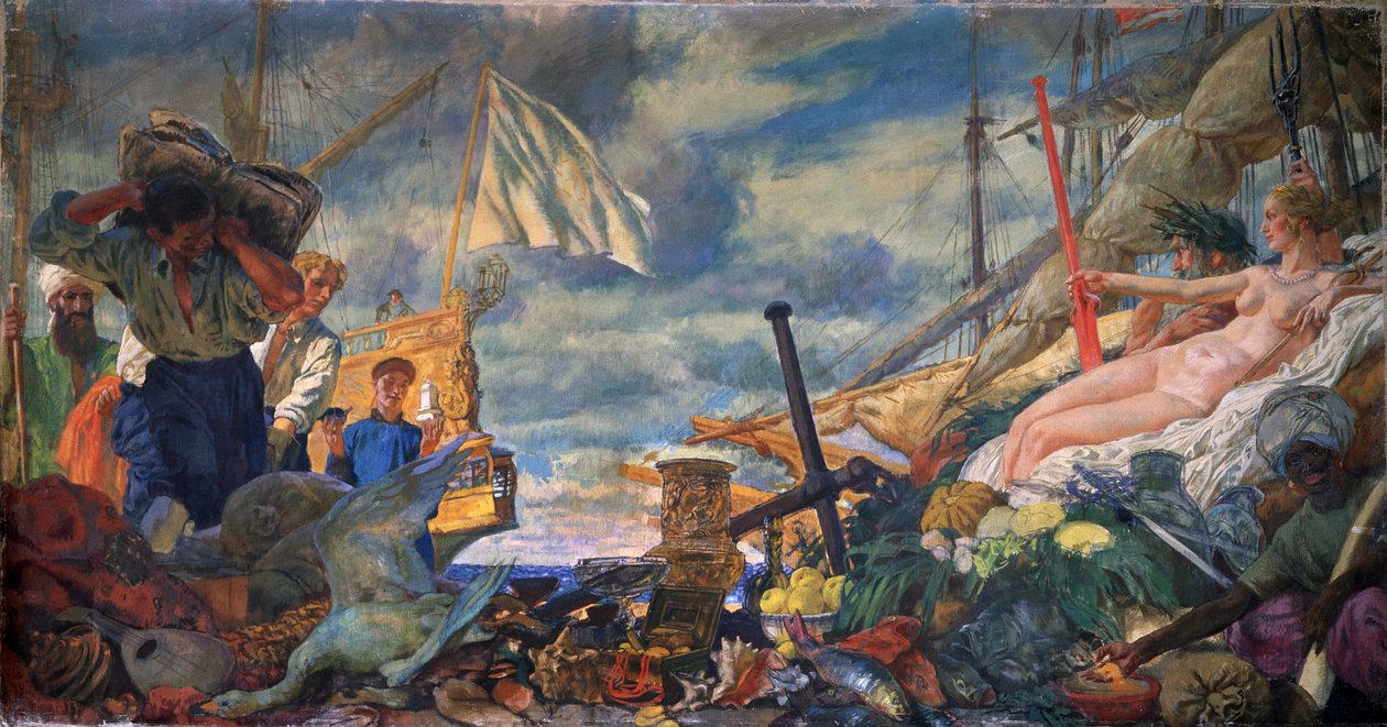 Allégorie du commerce international - Evgeni Evgenievitch Lanceray