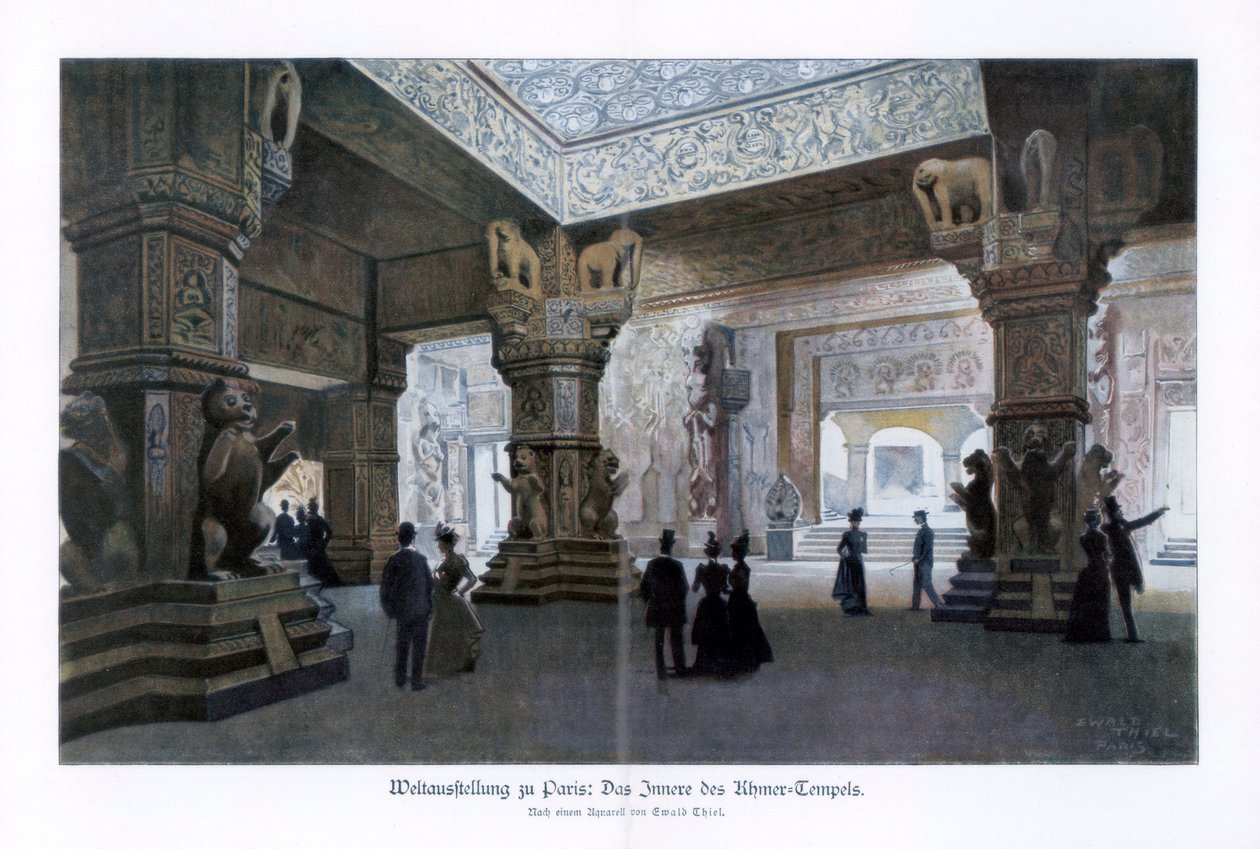 Temple Khmer, Exposition Universelle de Paris, 1889, 1900 - Ewald Thiel