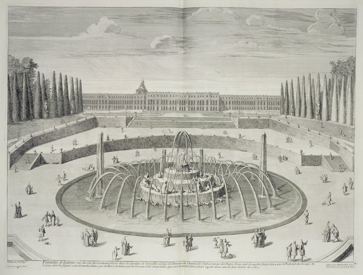 Fontaine de Latone à Versailles, 1714, de 