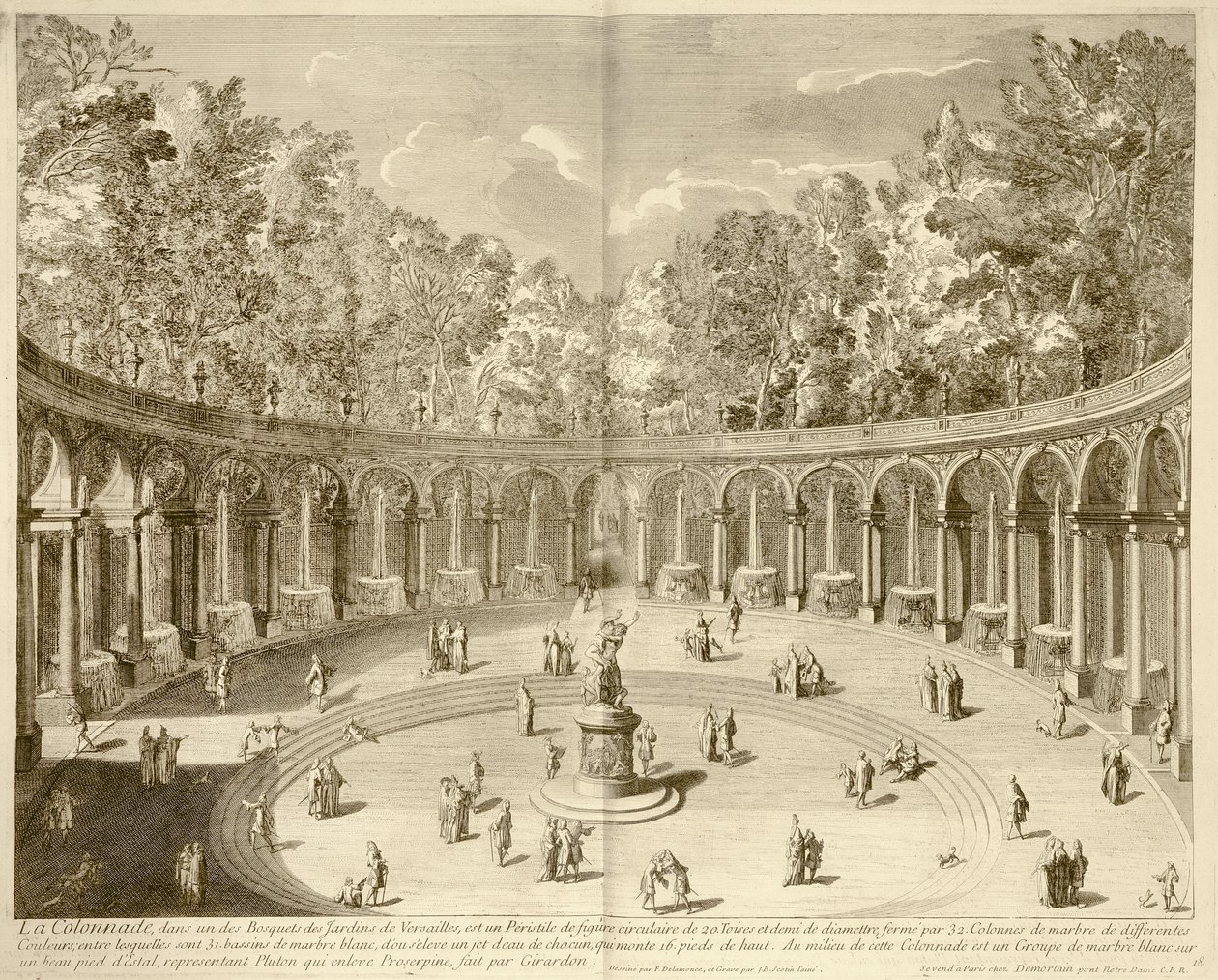 La Colonnade, Versailles, vers 1715 - F. (after) Delamonce