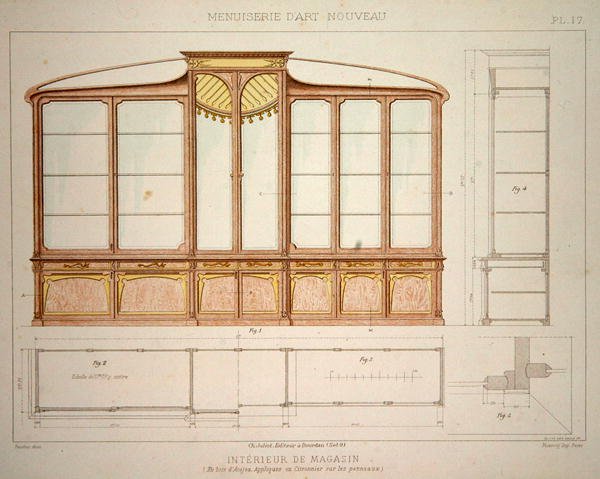 Conception pour une vitrine de magasin, illustration de 