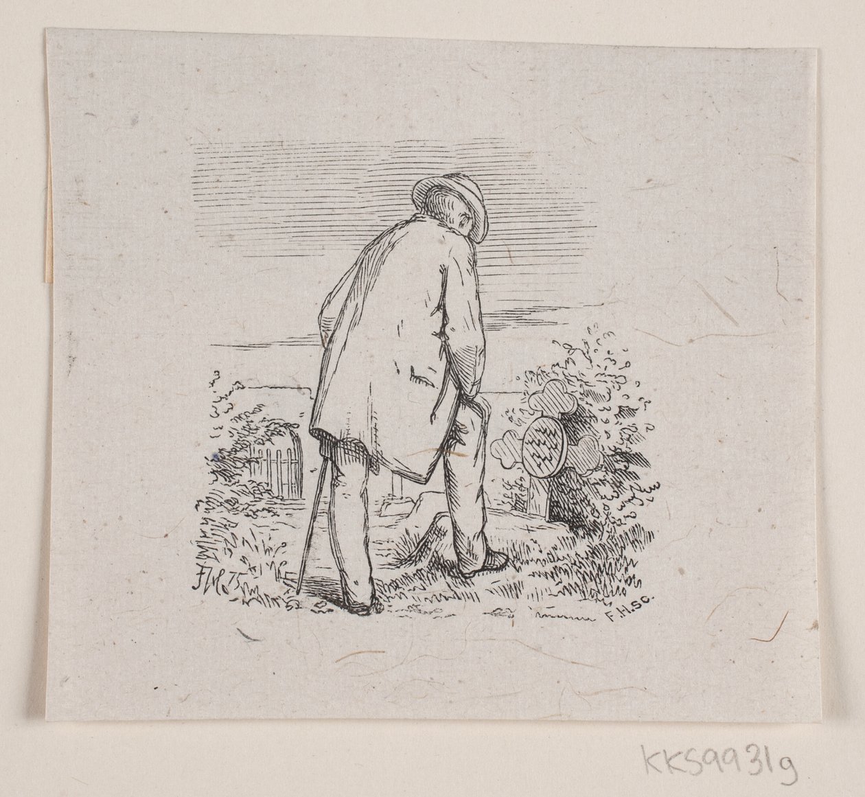 Illustration pour "Les Dernières Heures," poème de H. J. Greensteen - F. Hendriksen