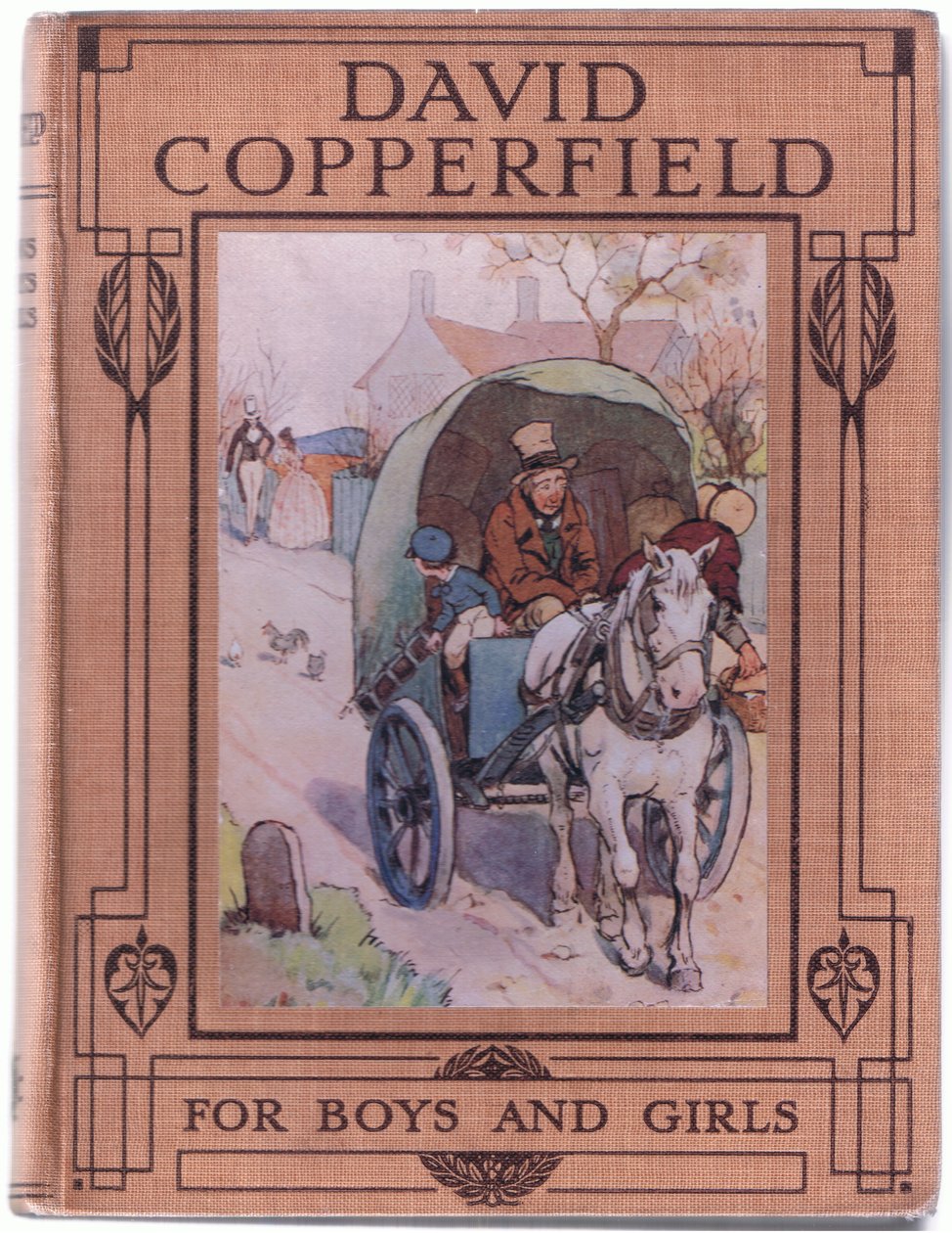 Conception de la couverture avant, illustration de David Copperfield, 1914 - F. M. B. Blaikie