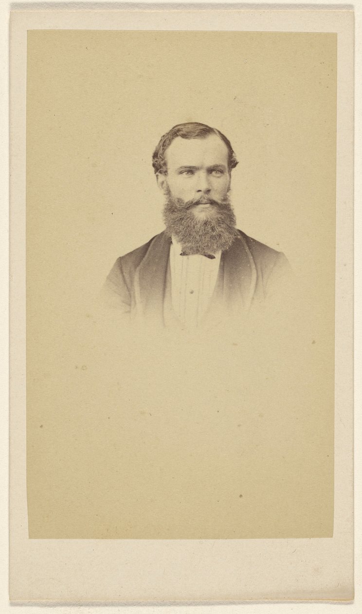 [Homme barbu non identifié dans un style vignette]. - F. Schwarzschild