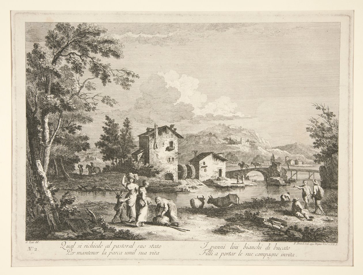 Paysage avec ruines, d