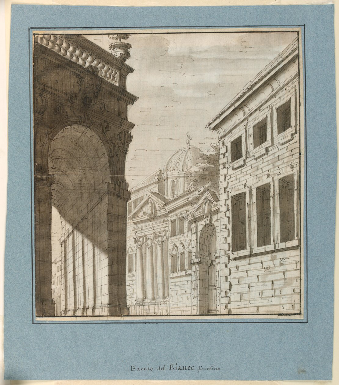 Décor de scène : Ville avec une loggia - Fabrizio Galliari