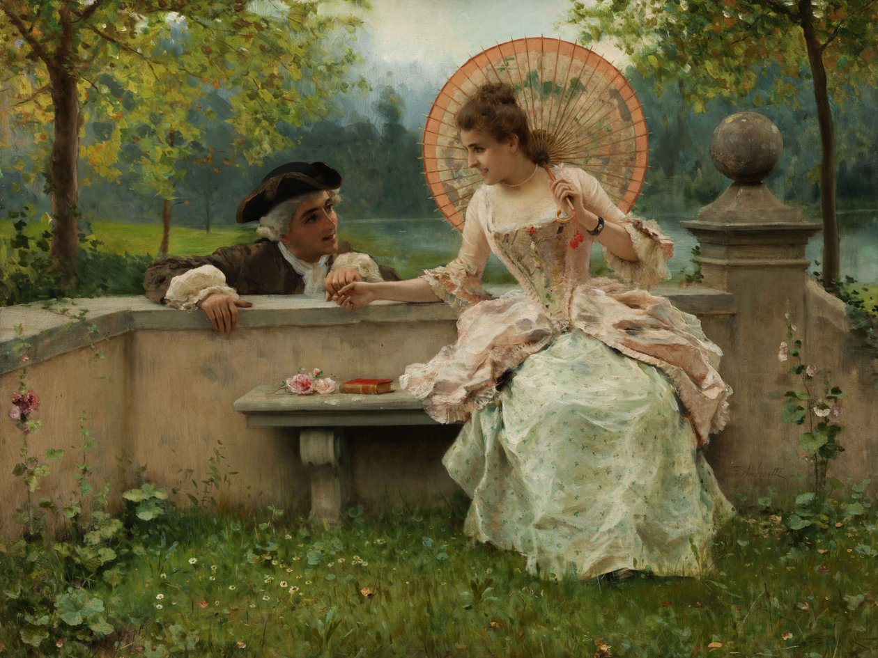 Une conversation amoureuse dans le parc - Federico Andreotti