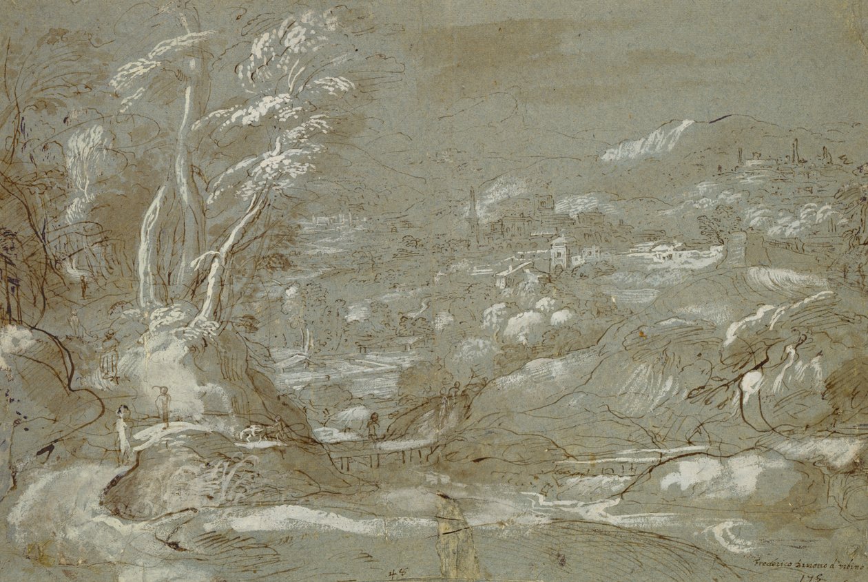 Paysage - Federico Fiori Barocci or Baroccio