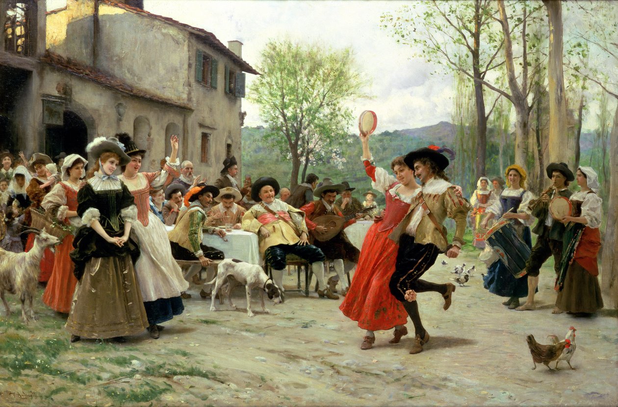 Soies et satins à la danse de mariage - Federigo Andreotti