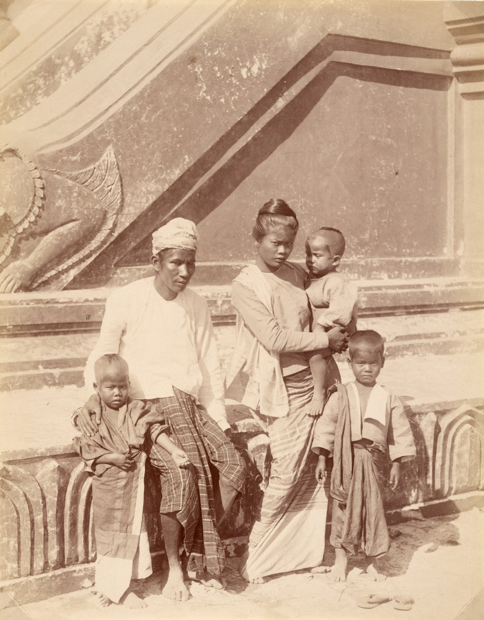 Famille birmane - Felice Beato