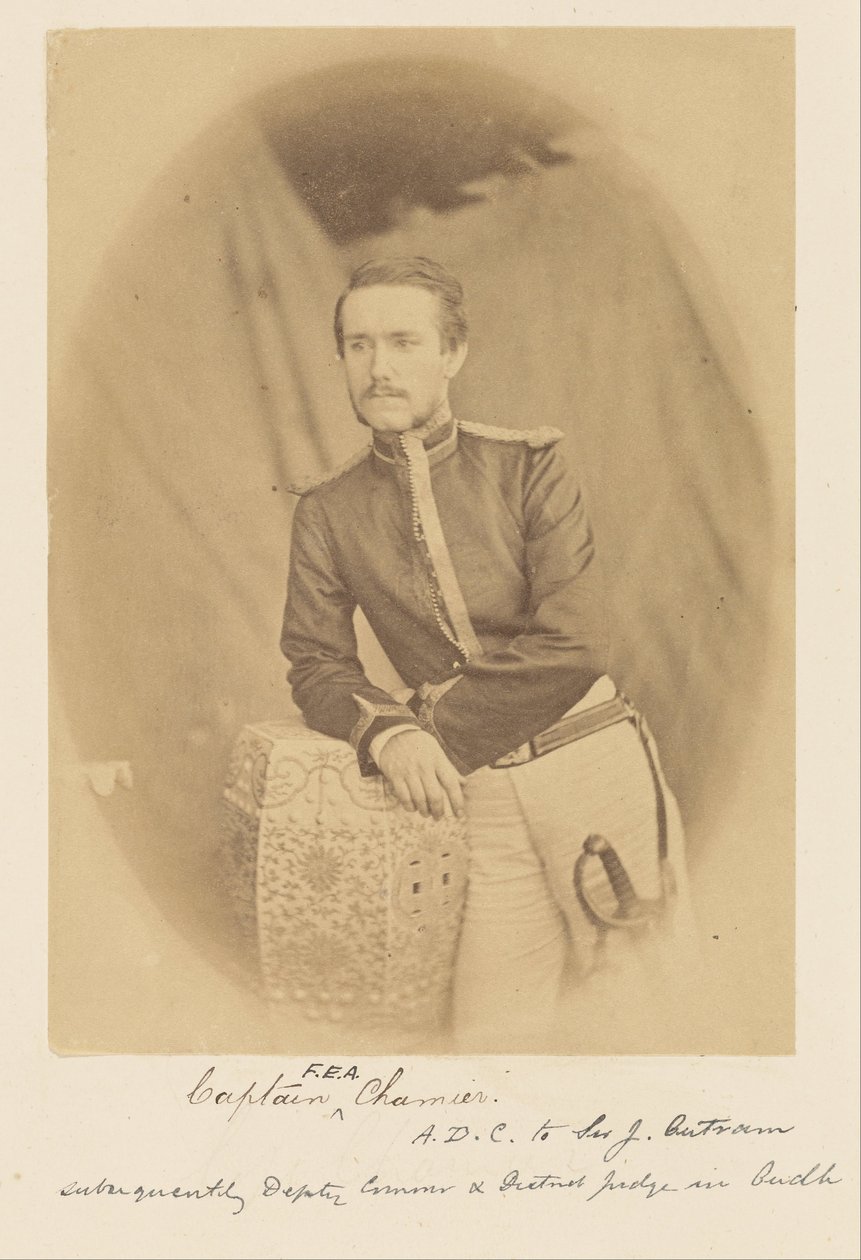 Capitaine F.E.A. Chamier, A.D.C. de Sir J. Outram, ensuite Commissaire Adjoint et Juge de District à Oudh - Felice Beato