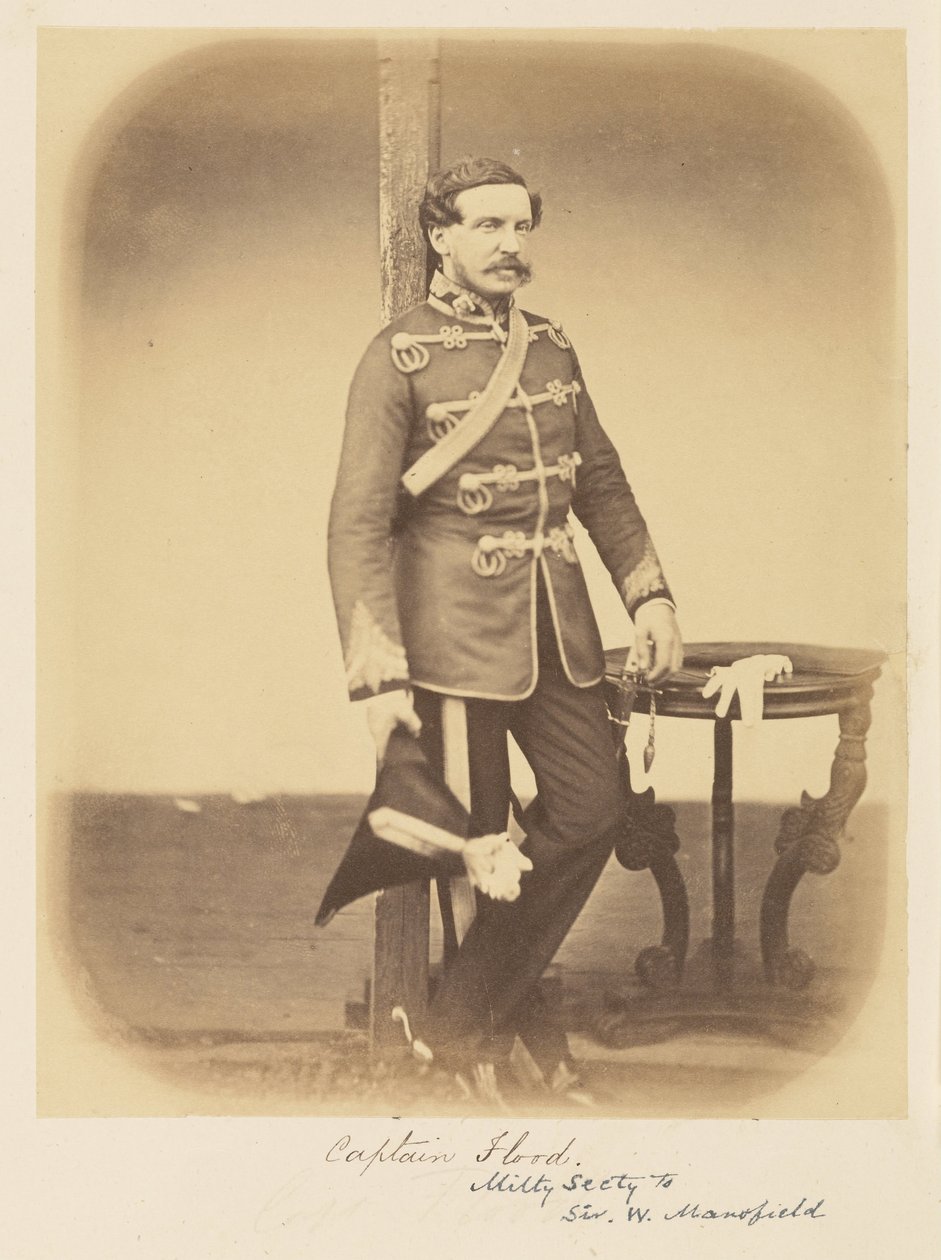 Capitaine Flood, secrétaire militaire de Sir W. Mansfield - Felice Beato