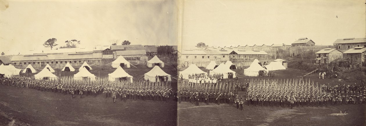 Portrait de groupe du bataillon royal des marines - Felice Beato