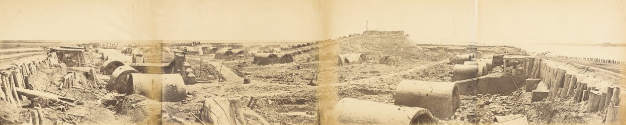 Intérieur du fort nord de Taku après sa capture le 21 août 1860 - Felice Beato