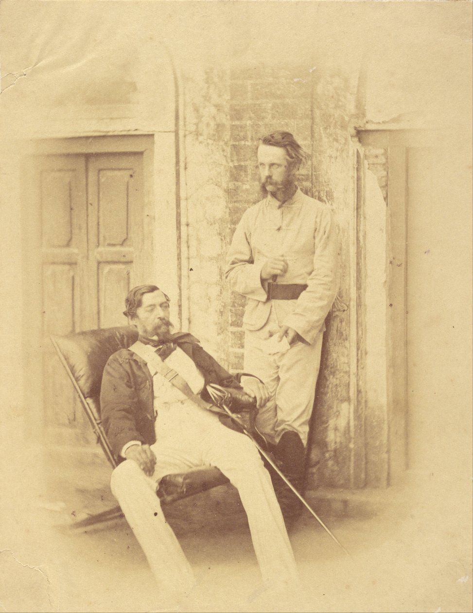 Major-Général Sir Robert Napier et Lieutenant-Colonel William Wilberforce Harris Greathed, Bengale - Felice Beato
