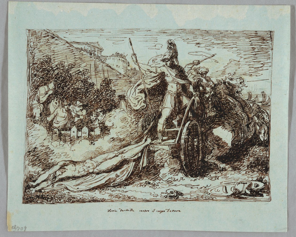 Achille traînant le corps d