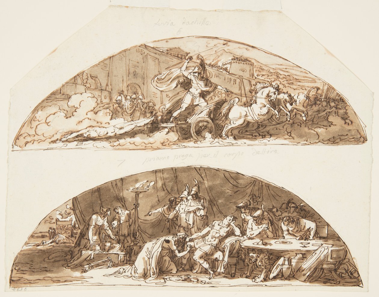 Achille traîne le corps d