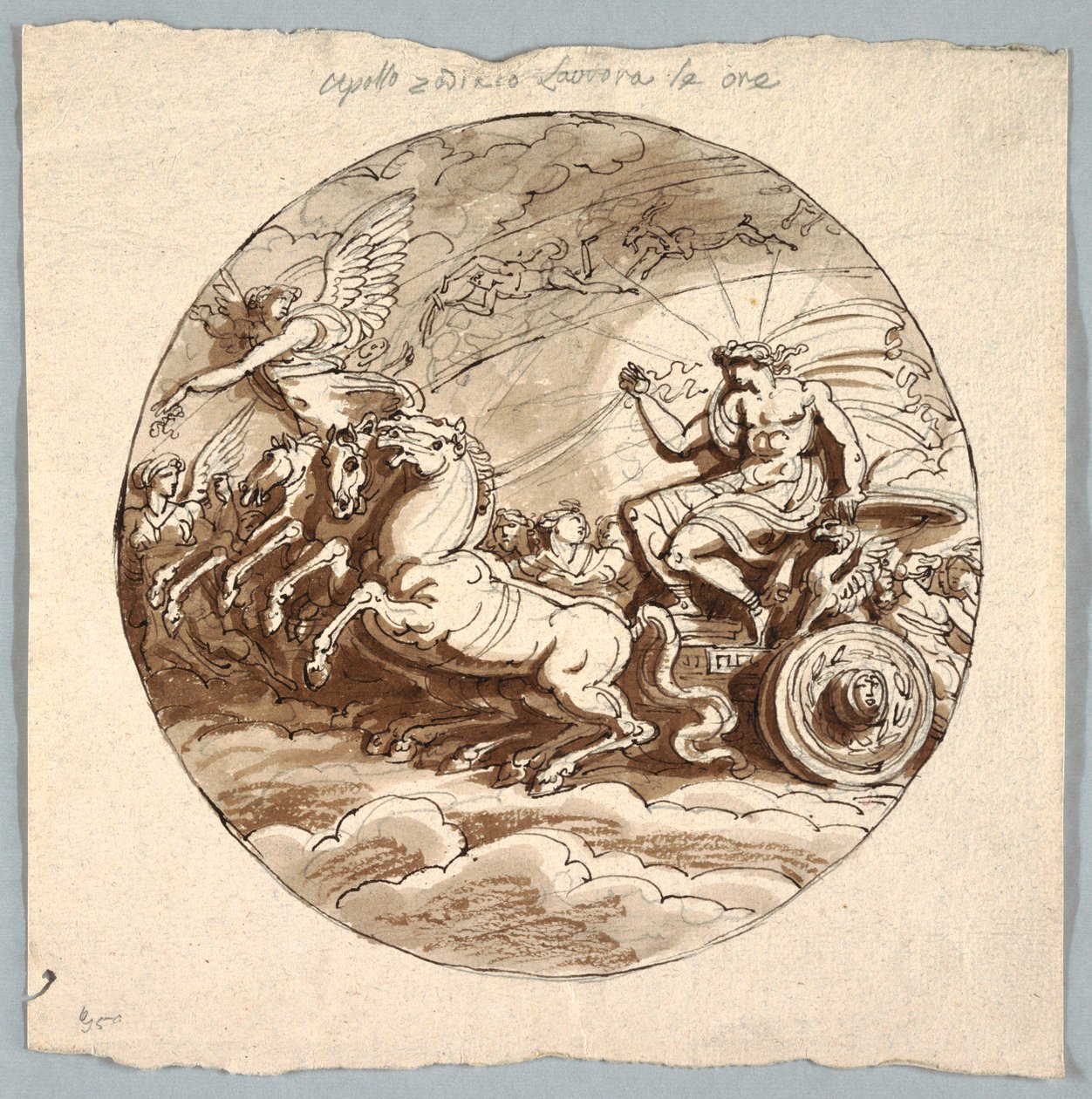 Apollon dans un char avec l