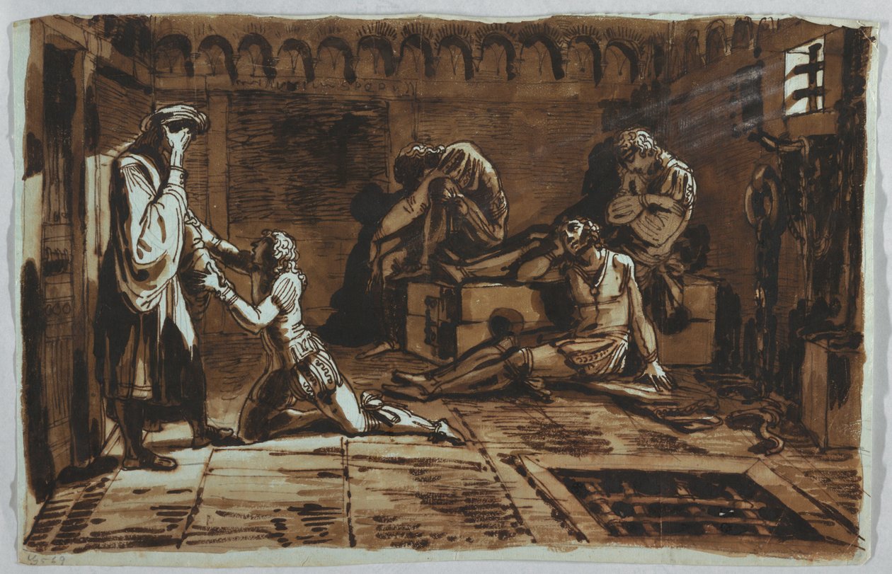 Mort du Comte Ugolino et de ses Fils - Felice Giani