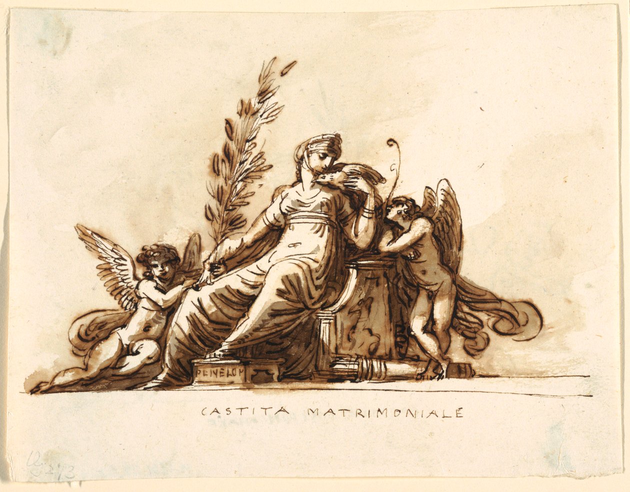 Chasteté matrimoniale, Sala di Corneglia, Palazzo Cavina, Faenza - Felice Giani