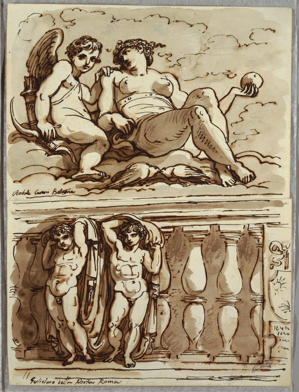 Vénus et Cupidon, Étude d