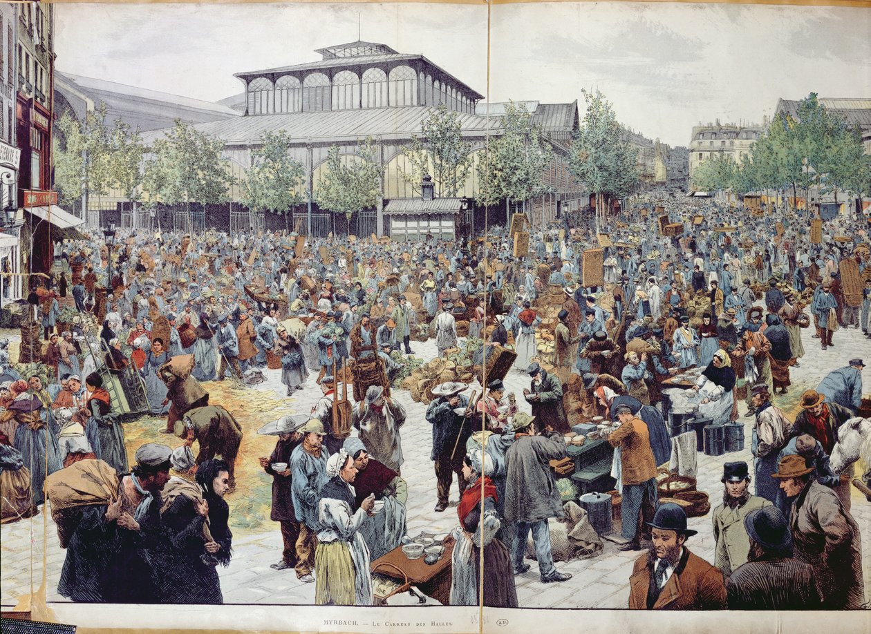 Le Marché des Halles, 1888 - Felicien baron de Myrbach Rheinfeld