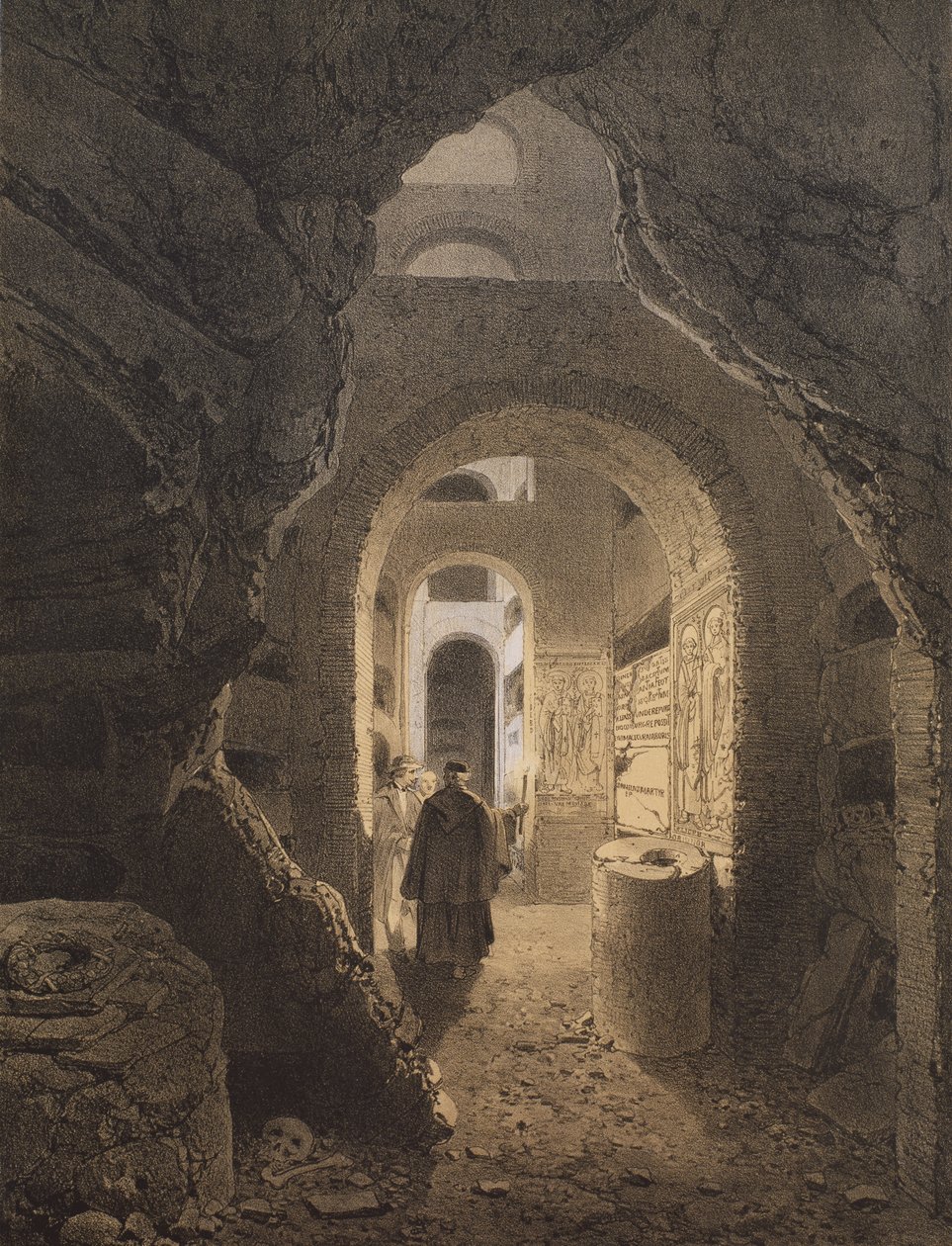 Catacombes de San Calixto à Rome, illustration de l