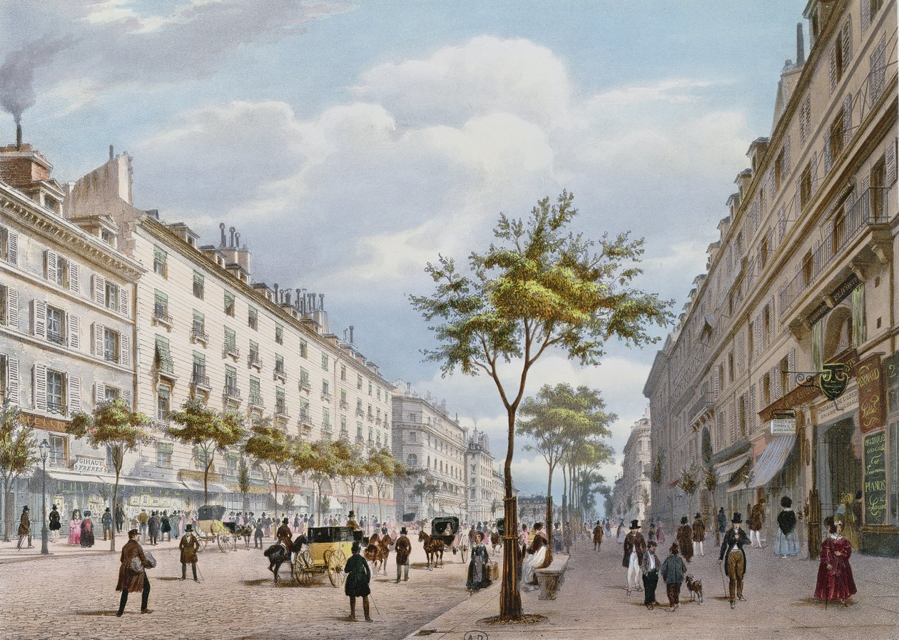 Le Boulevard des Italiens, c.1840 - Felix Benoist