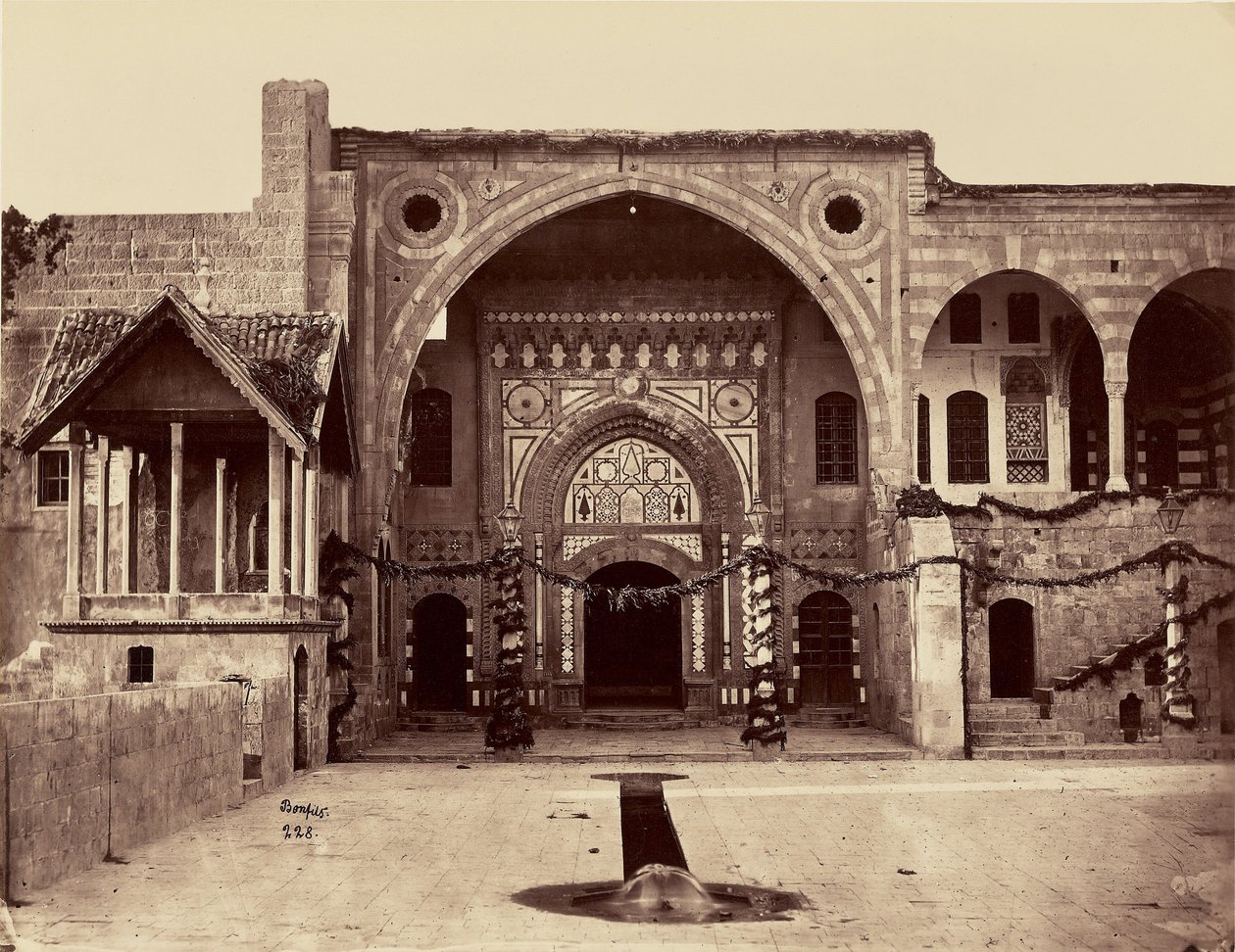 Intérieur de maison (Damas) - Félix Bonfils