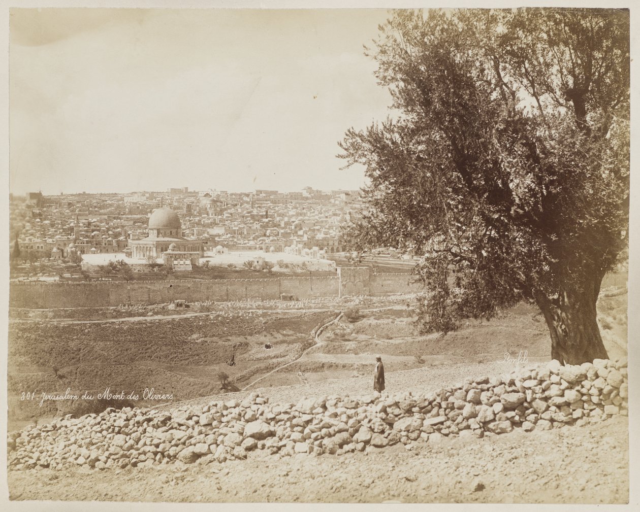 Jerusalem Du Mont Des Oliviers #301 - Félix Bonfils