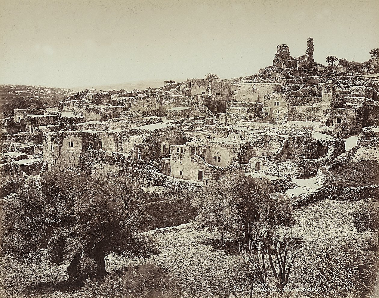 Vue panoramique de Béthanie, l