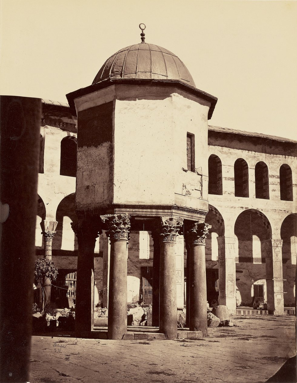 Petite coupole de la Grande Mosquée (livre sacré) - Damas - Félix Bonfils