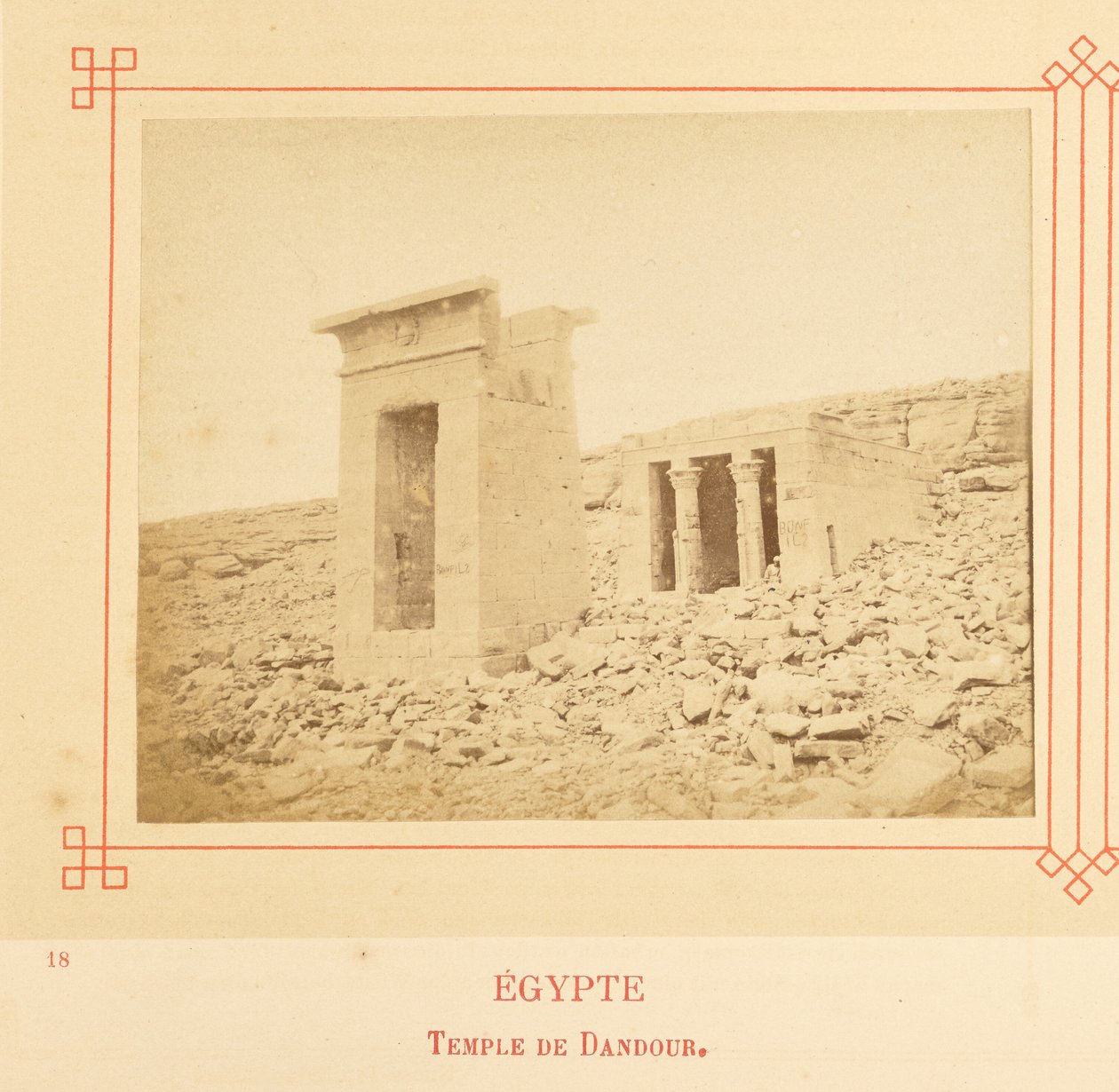 Temple de Dandour. - Félix Bonfils