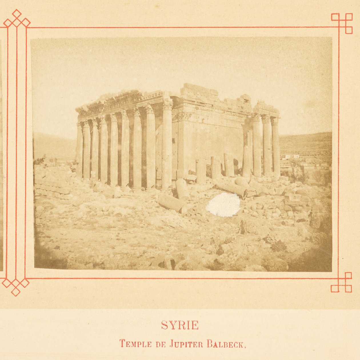 Temple de Jupiter Balbek. - Félix Bonfils
