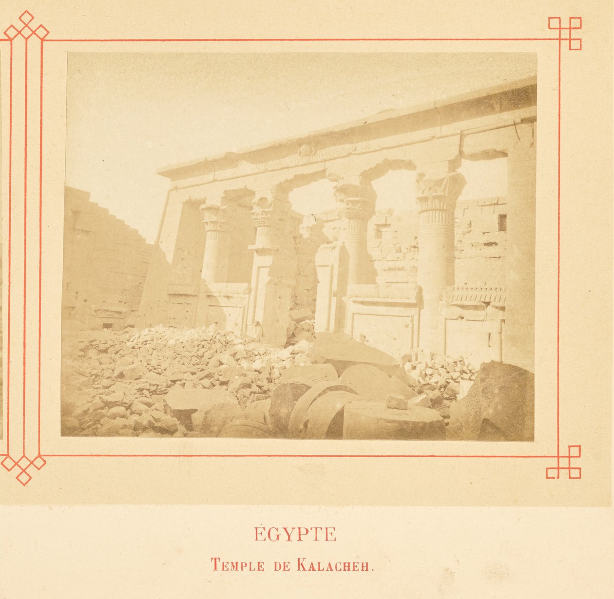 Temple de Kalacheh. - Félix Bonfils