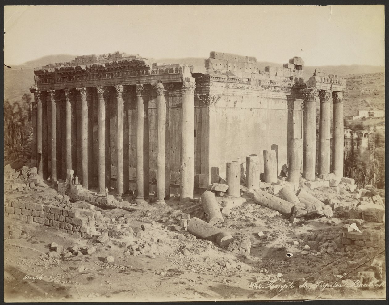 Temple de Jupiter, Baalbek - Félix Bonfils