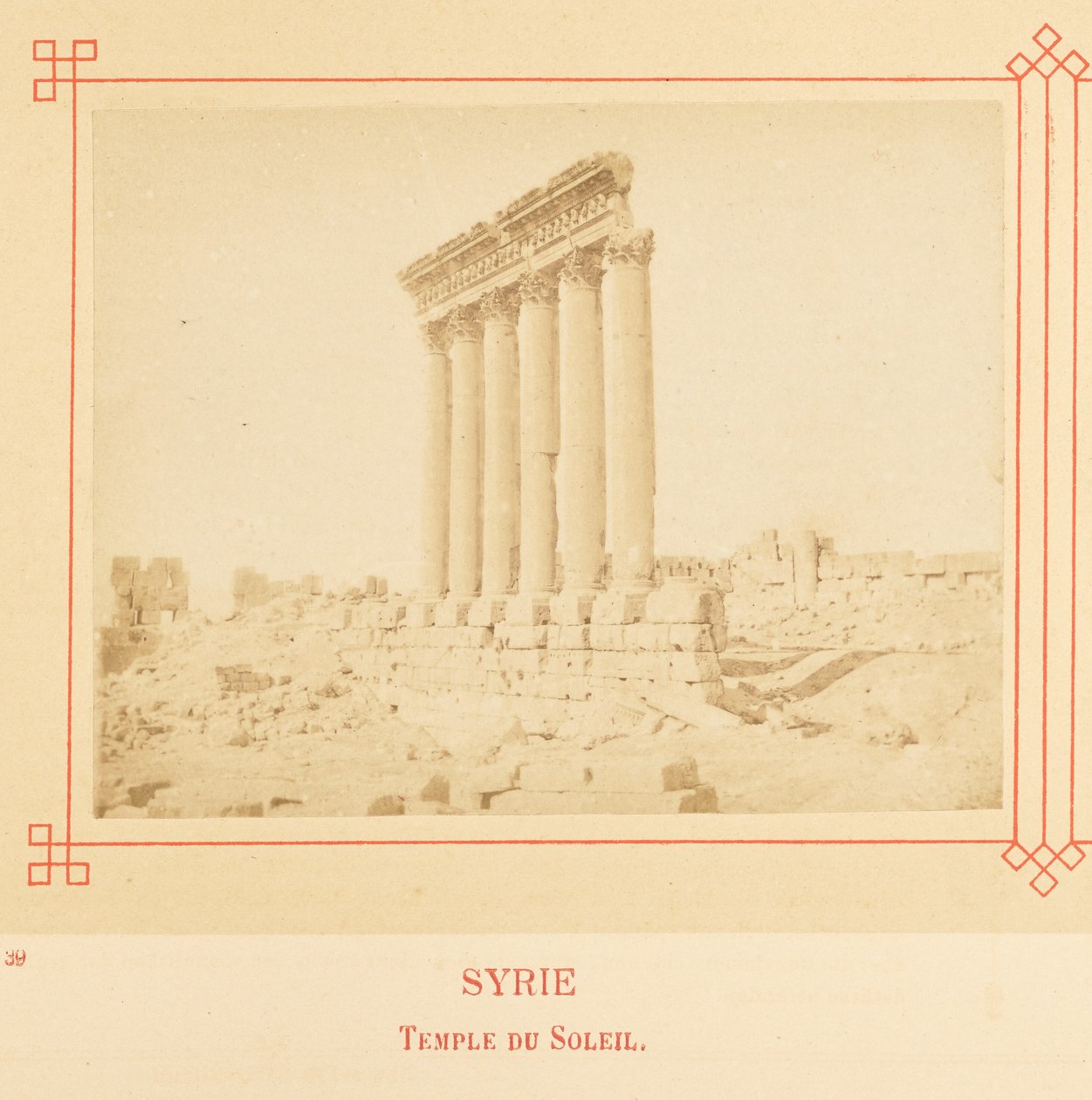 Temple du Soleil. - Félix Bonfils