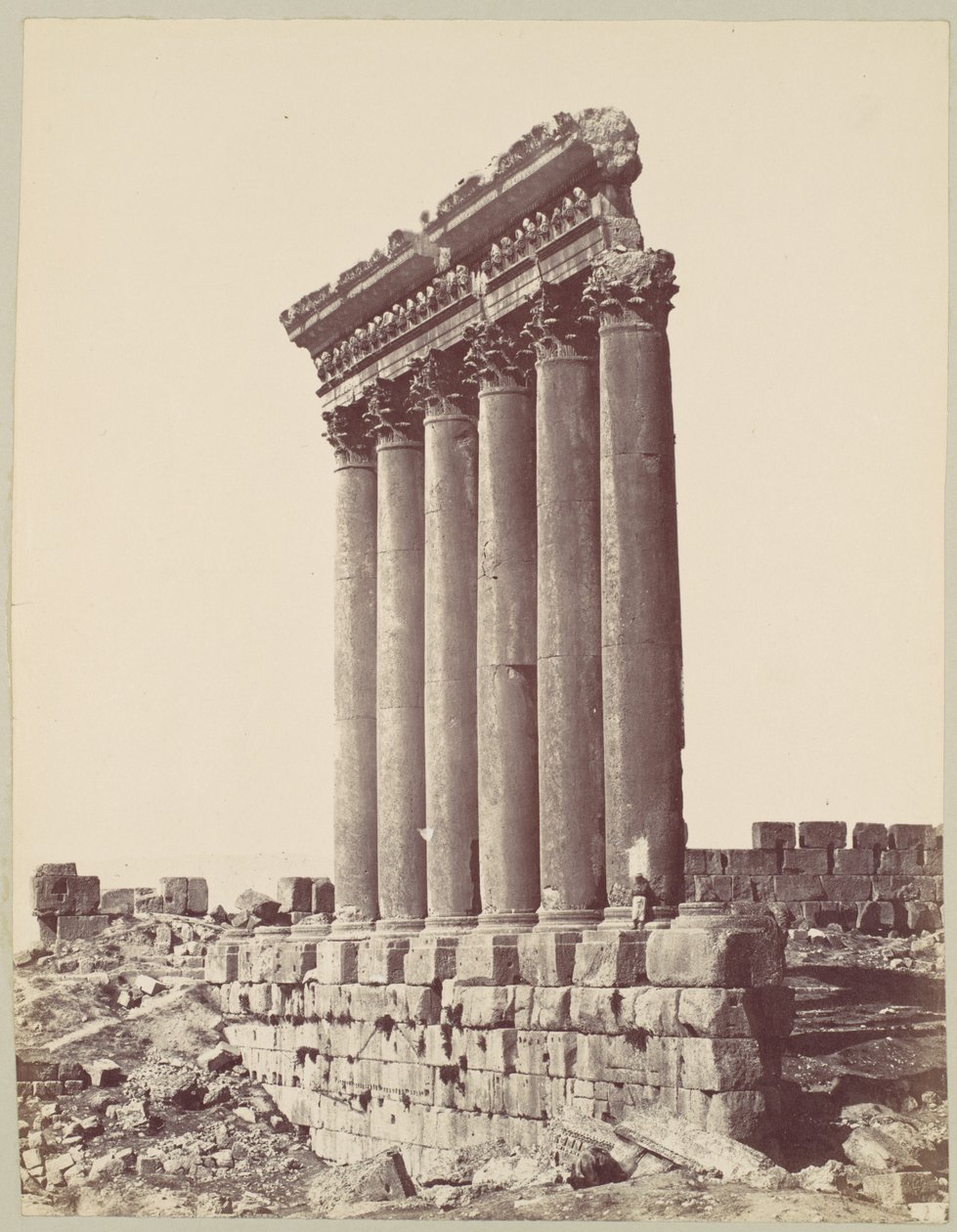 Le Temple du Soleil à Baalbek - Félix Bonfils
