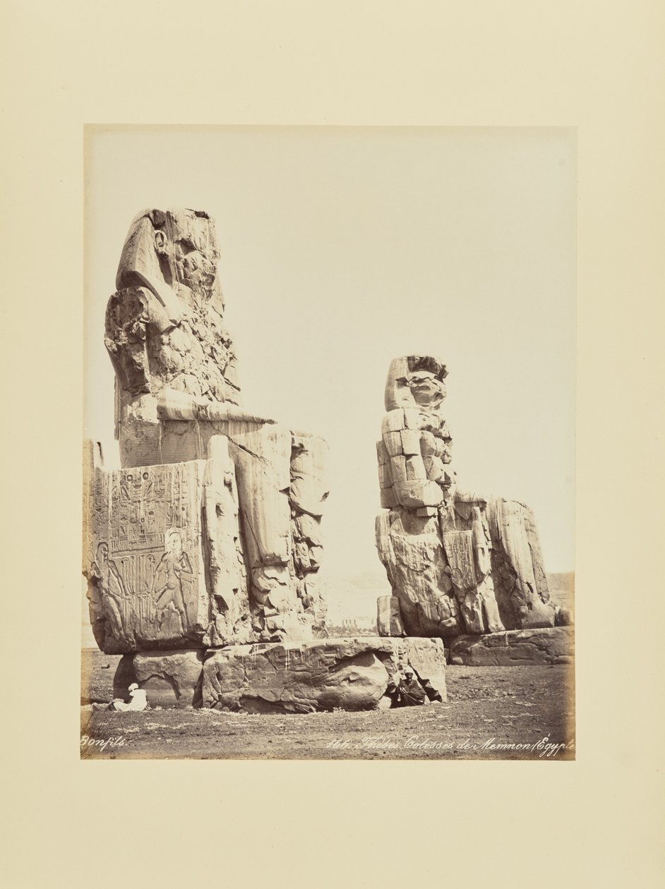 Thébes. Colosses de Memnon (Egypt) - Félix Bonfils