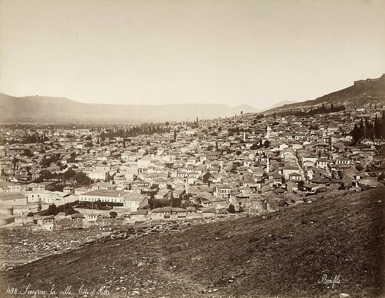 Vue de Smyrne en Turquie - Félix Bonfils