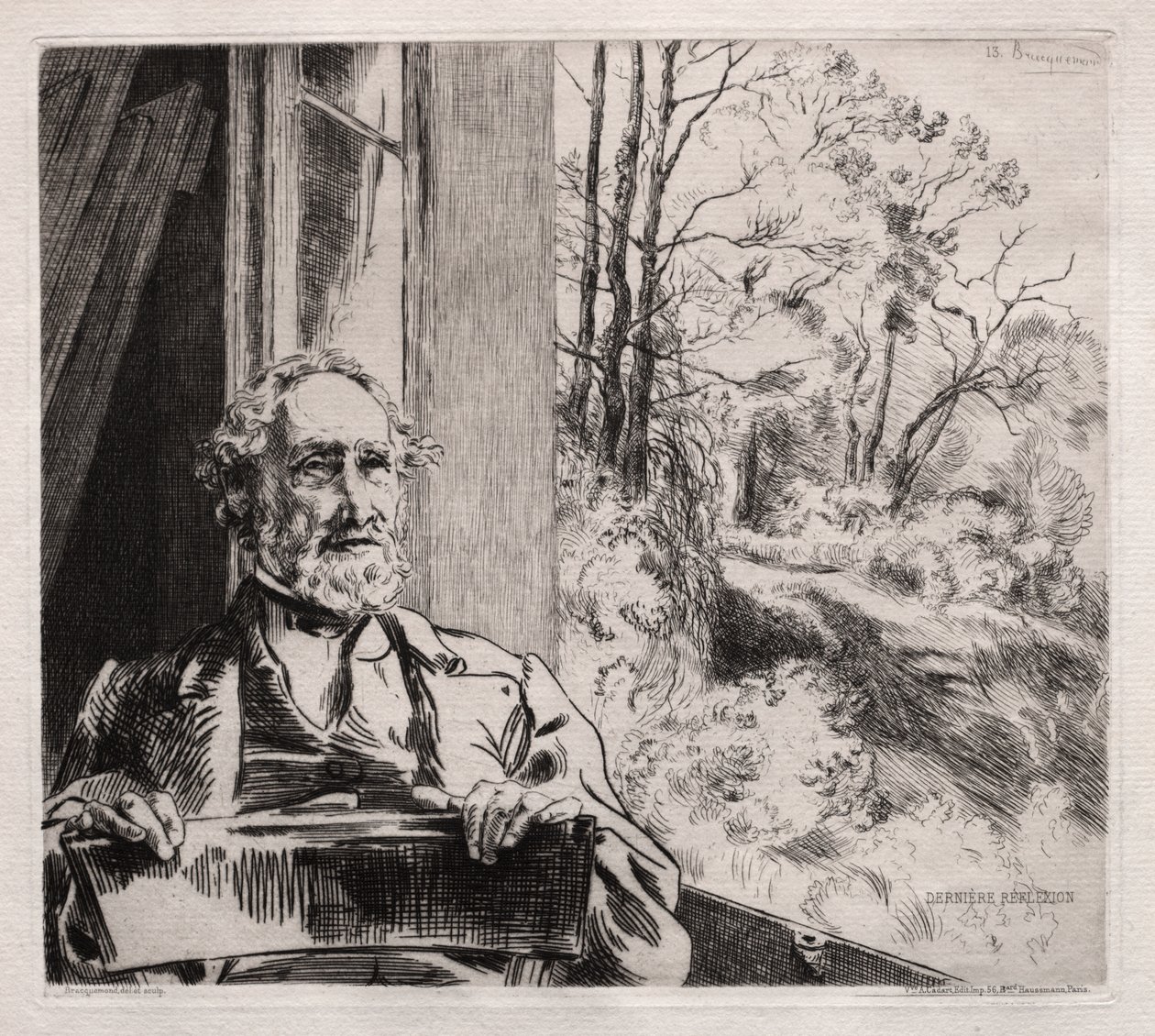 Portrait de Meyer Heine - Felix Bracquemond