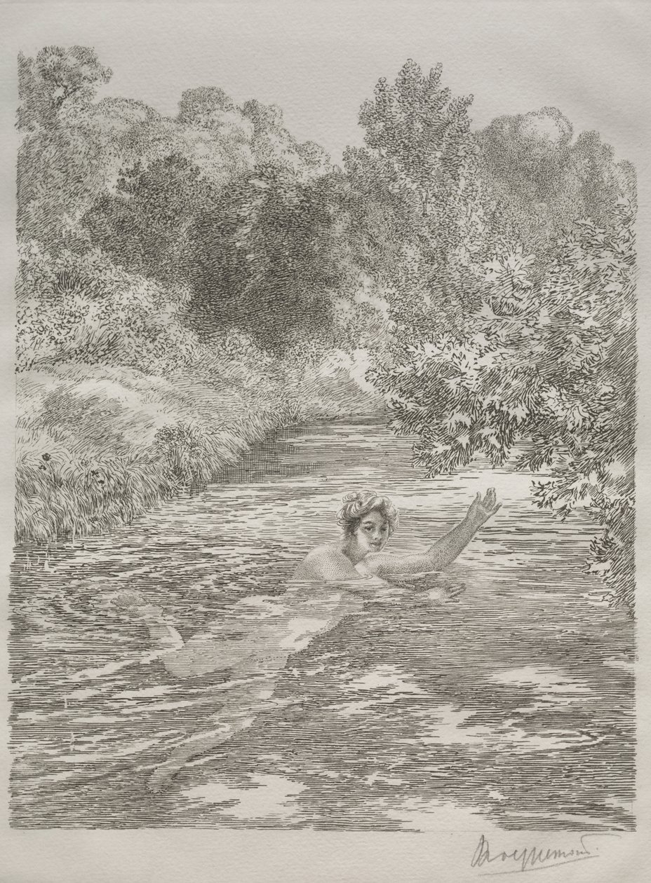 Le Baigneur - Felix Bracquemond