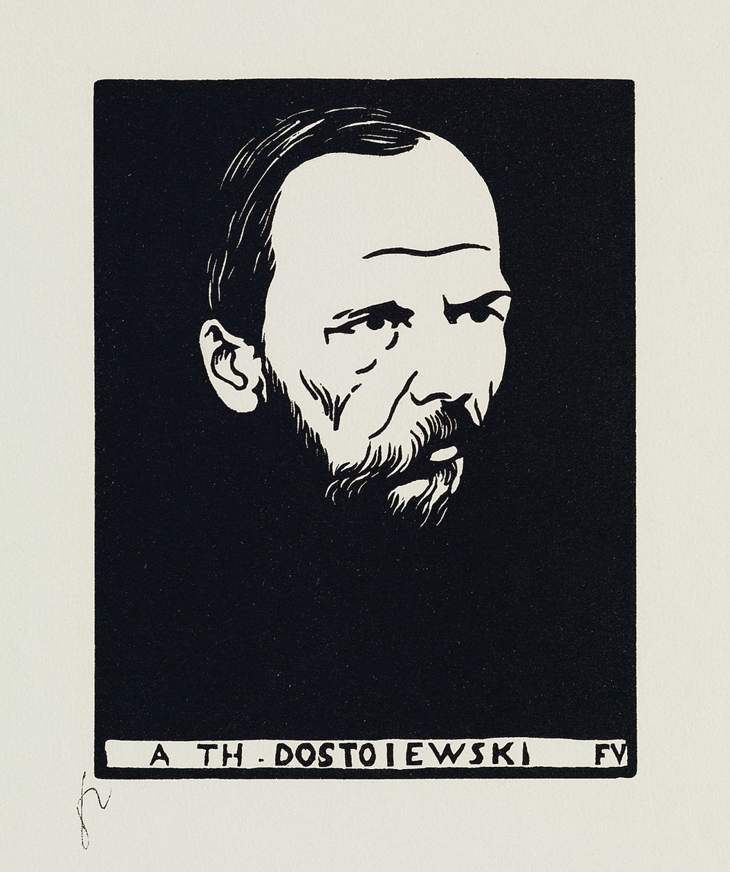 À Th. Dostoïevski, 1895 - Felix Edouard Vallotton
